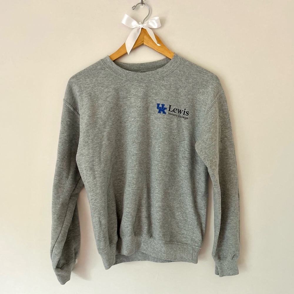 University of Kentucky Gray Heather Lewis Honors College Logo Sweatshirt